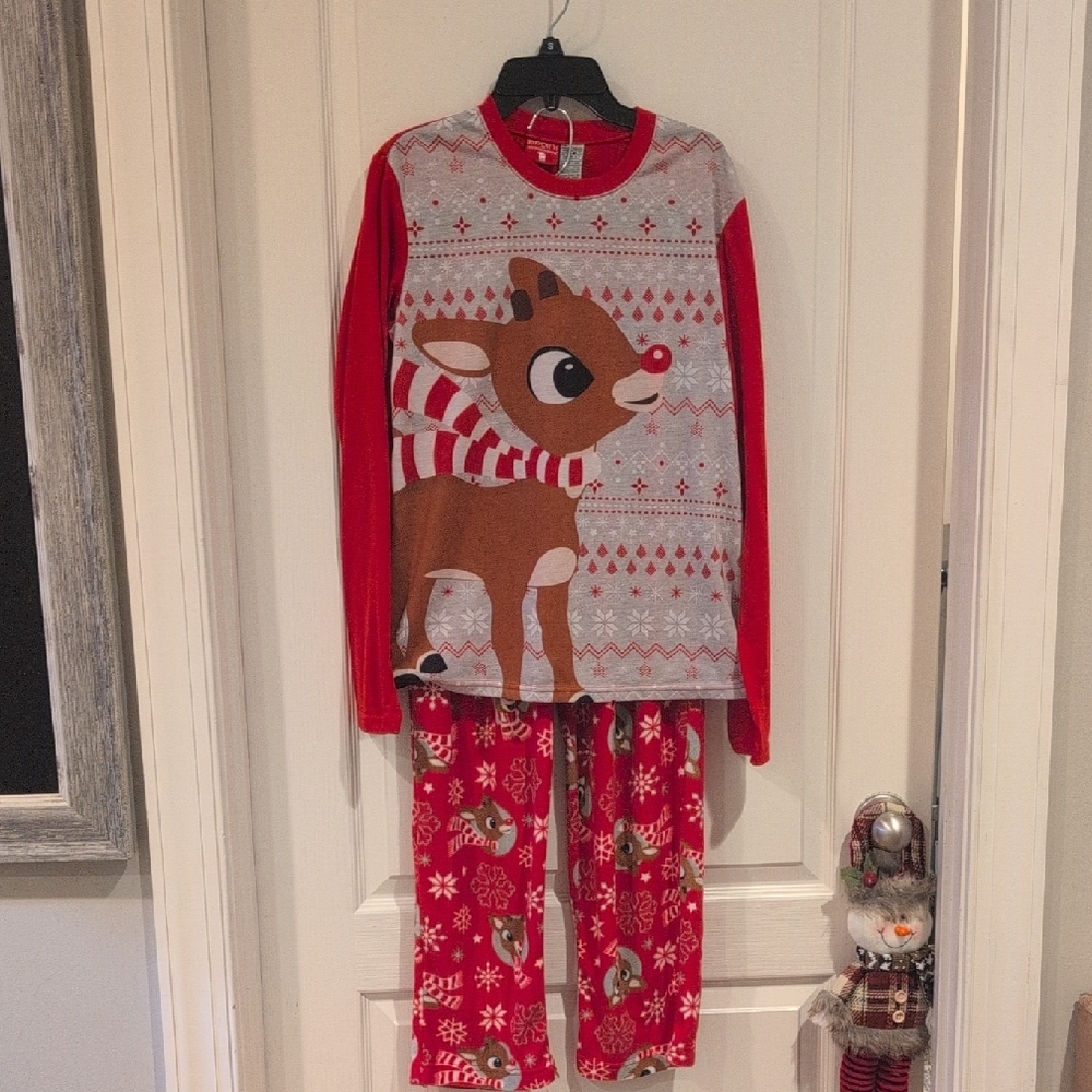 Rudolph The Red-Nose Reindeer Pajamas Men Size Small